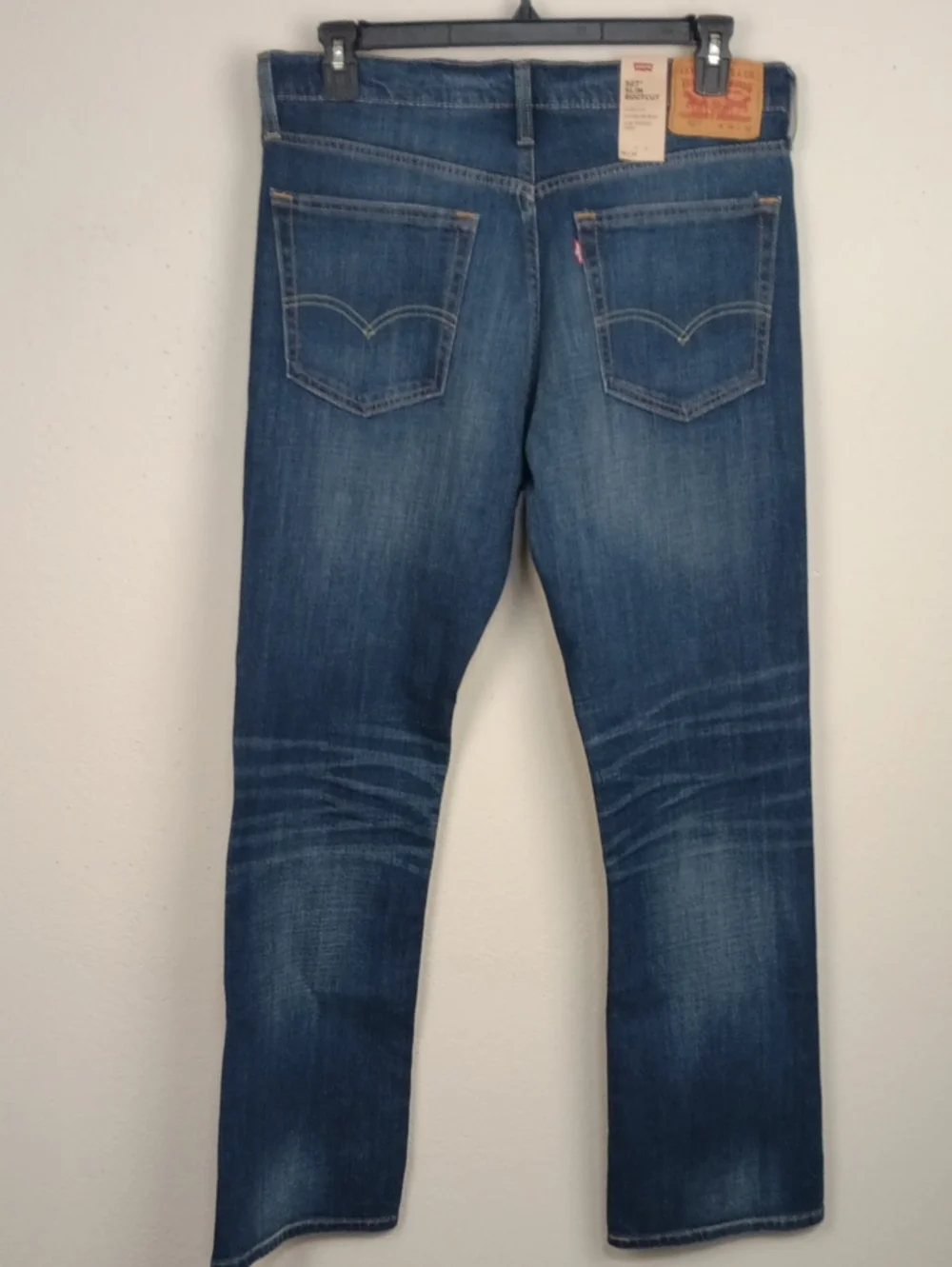 Levi's Men's 527 Slim 5 Pocket Bootcut Dark Wash Jeans Sz 36 × 32